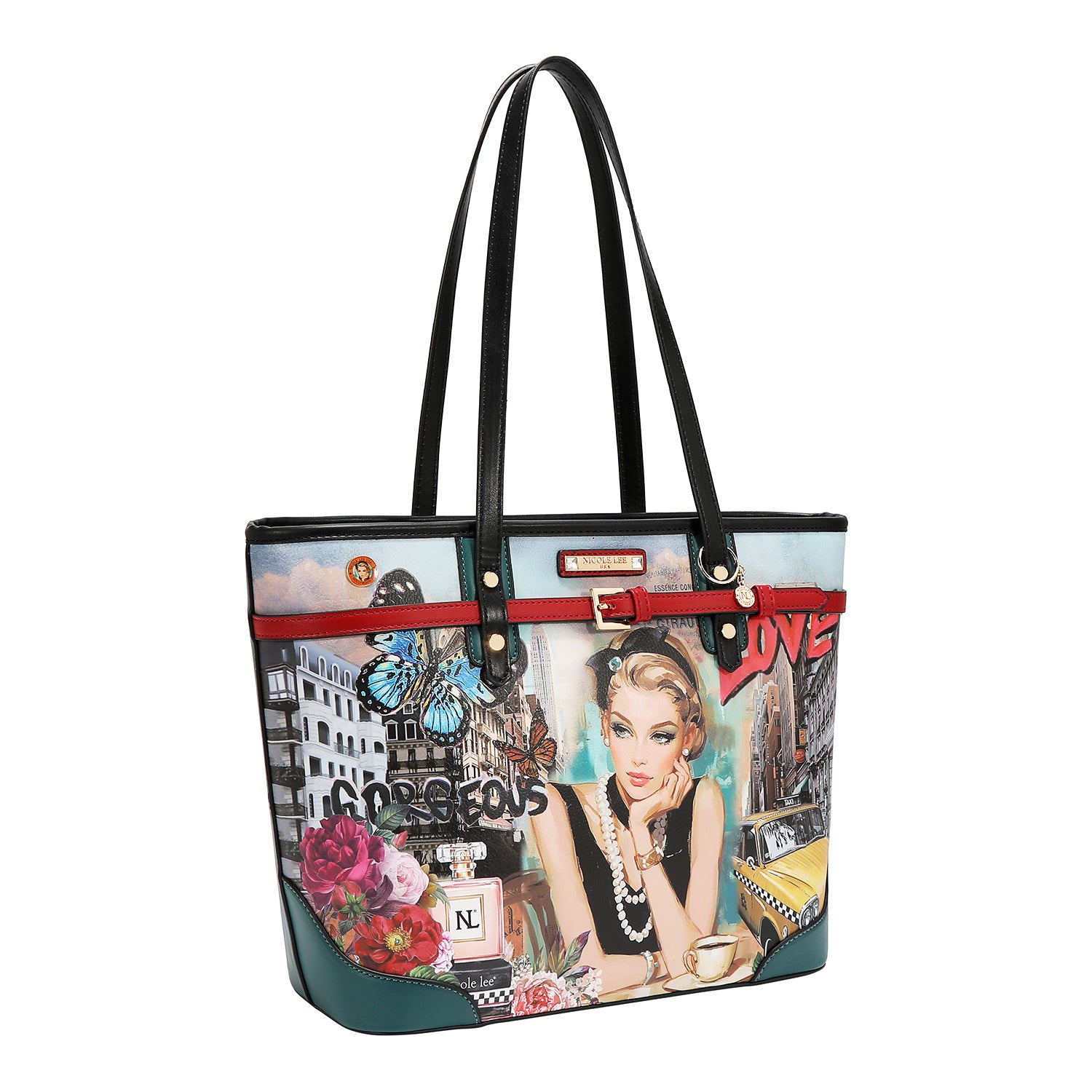 SABINA IMAGINES 5PC SET (SHOPPER BAG, CROSSBODY, POUCH, COINPURSE, WALLET)