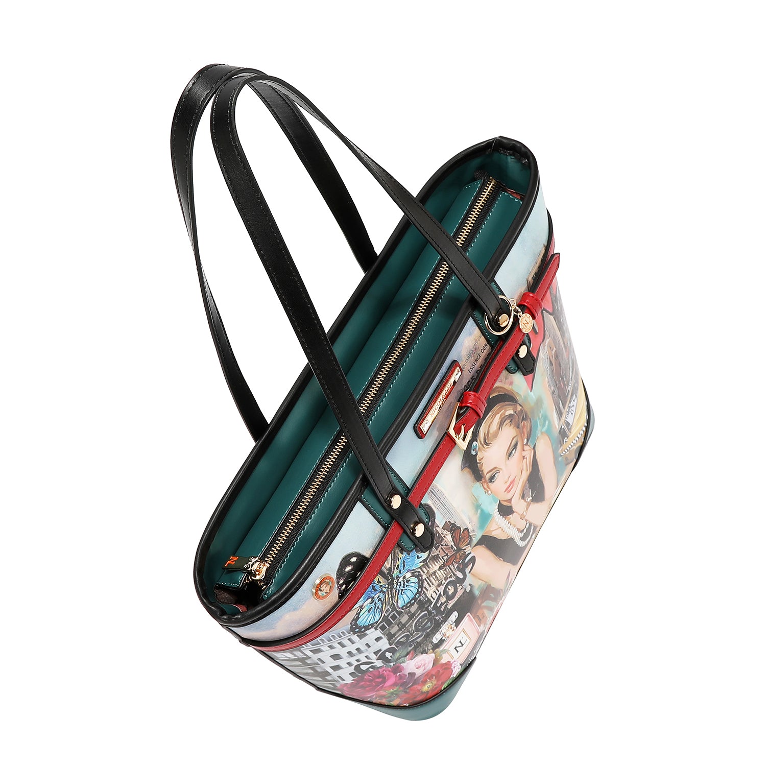 SABINA IMAGINES 5PC SET (SHOPPER BAG, CROSSBODY, POUCH, COINPURSE, WALLET)