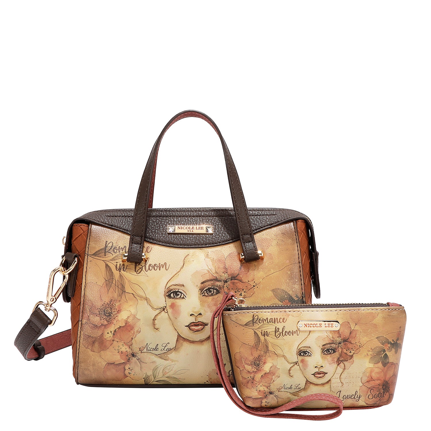 REFLECTION OF LOVE 5PC SET (SATCHEL BAG, CROSSBODY, POUCH, COINPURSE, WALLET)