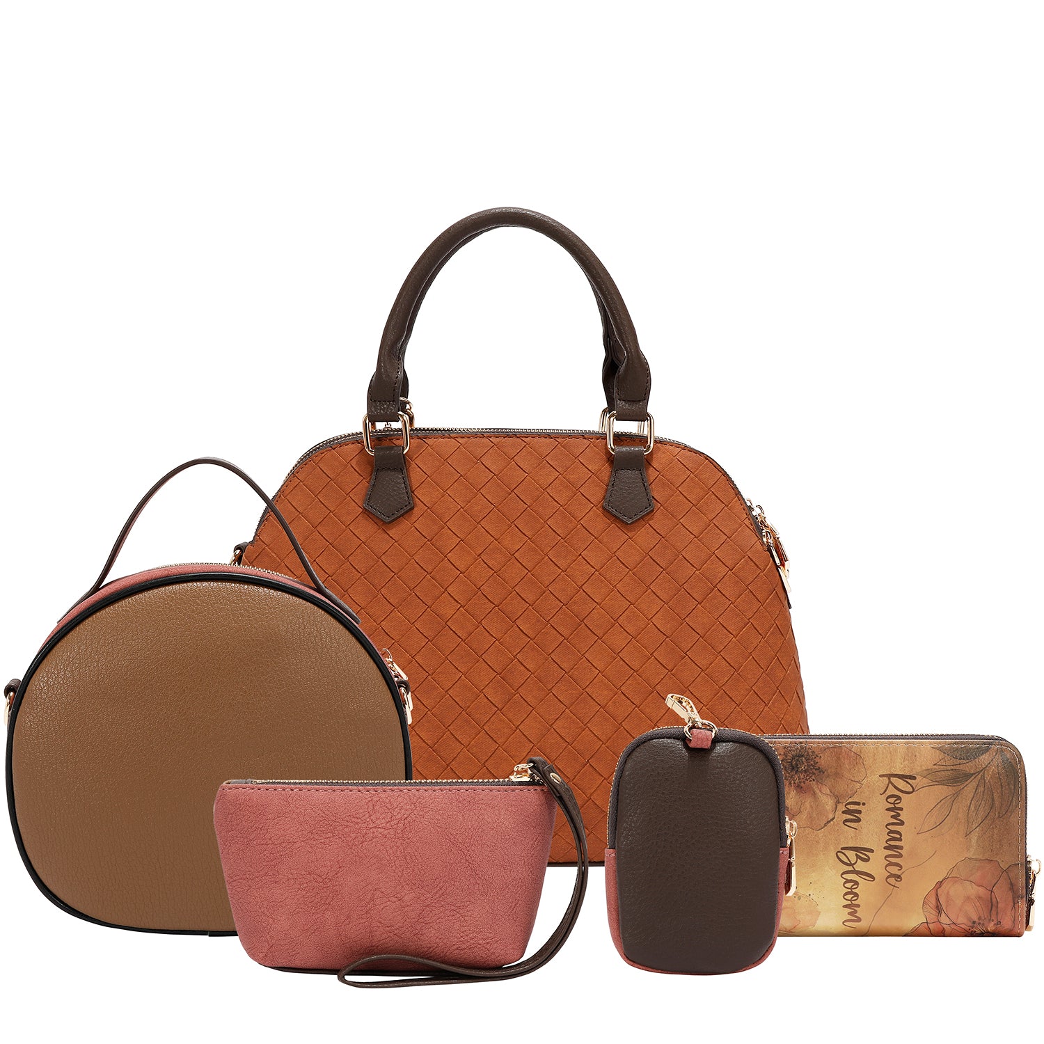 REFLECTION OF LOVE 5PC SET (DOME BAG, CROSSBODY, POUCH, COINPURSE, WALLET)