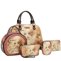 REFLECTION OF LOVE 5PC SET (DOME BAG, CROSSBODY, POUCH, COINPURSE, WALLET)