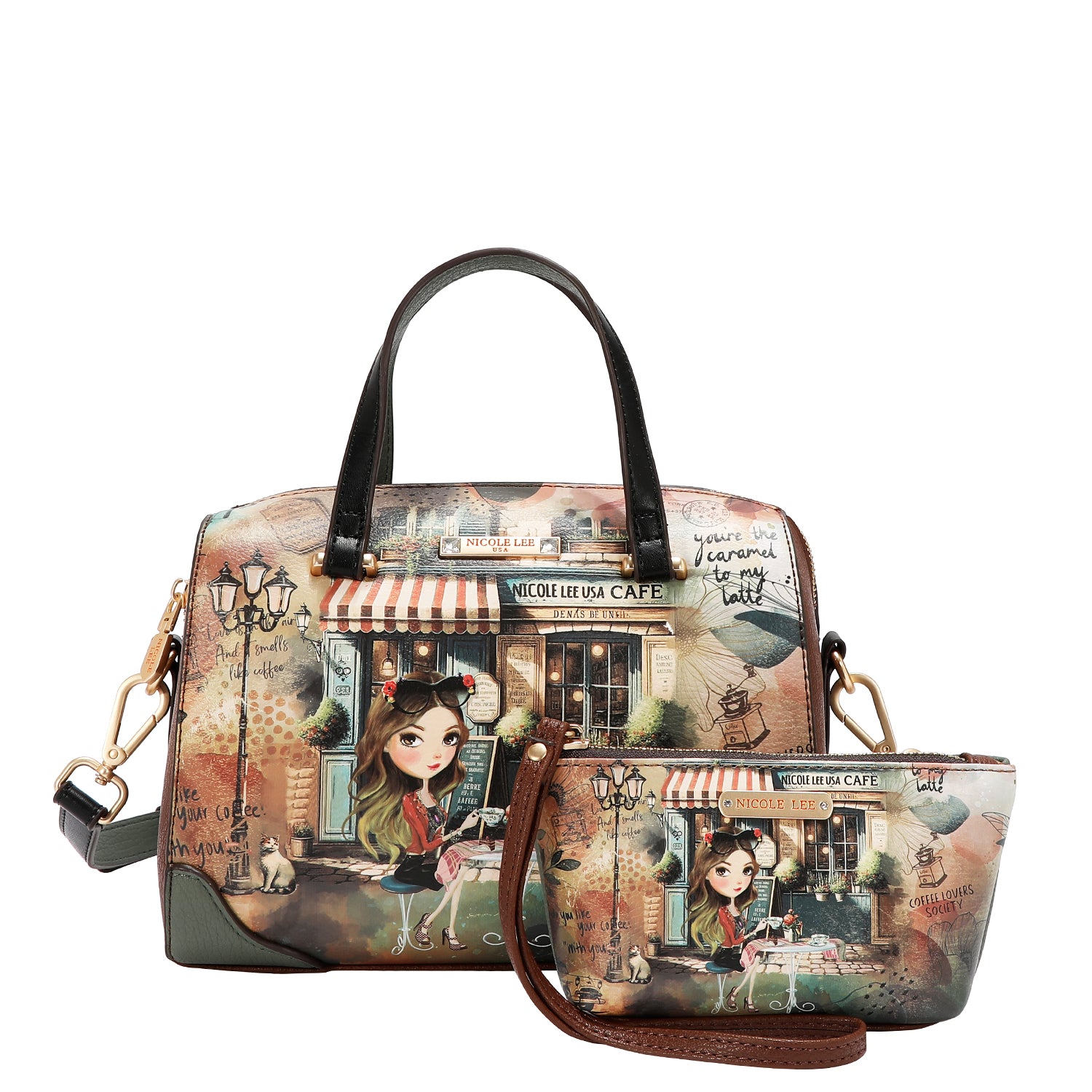 VIRTUAL FRIEND 5PC SET (BACKPACK, CROSSBODY, POUCH, COINPURSE AND WALLET)