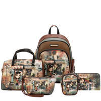 VIRTUAL FRIEND 5PC SET (BACKPACK, CROSSBODY, POUCH, COINPURSE AND WALLET)