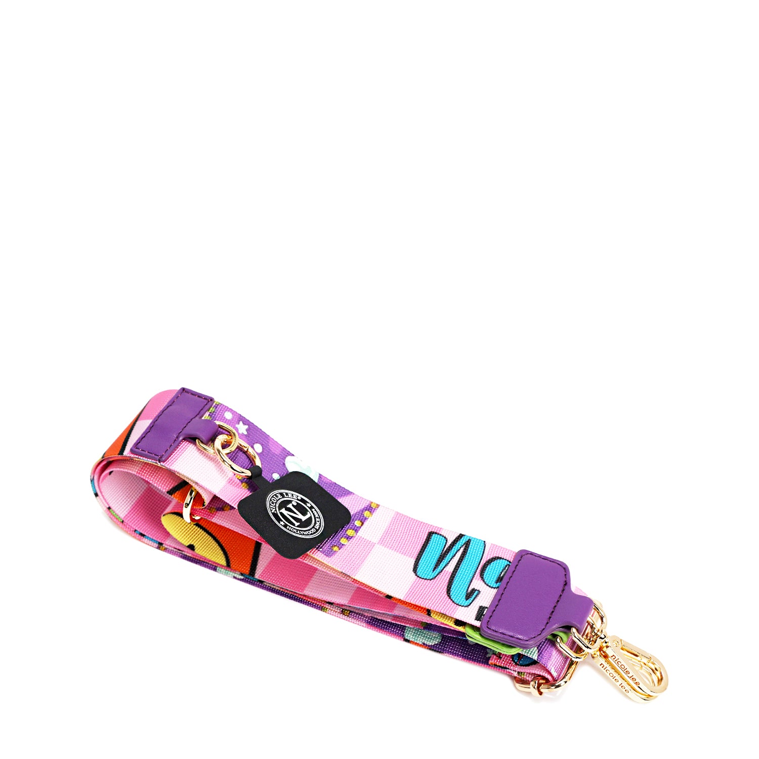 OUR MULTI-USE PHONE STRAP IN OUR NICOLE LEE NAIL POLISH DESIGN.
