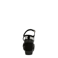 CRYSTAL CHAIN WEDGE SANDAL
