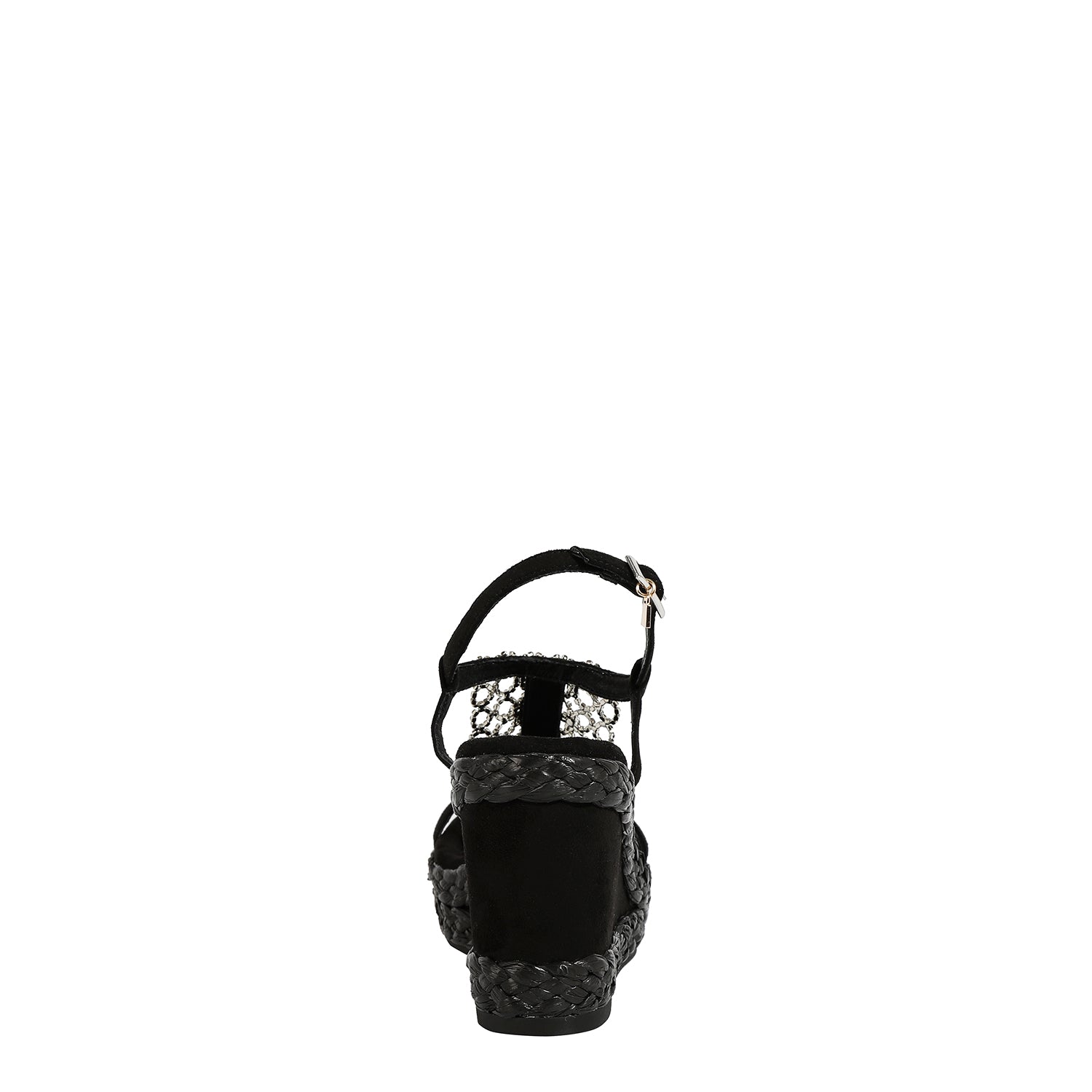 CRYSTAL CHAIN WEDGE SANDAL