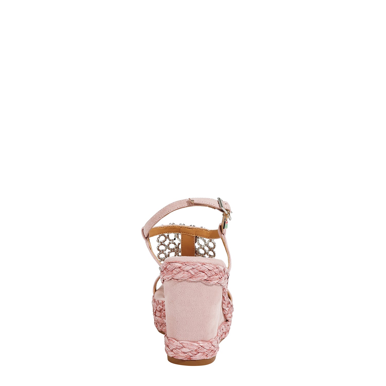 CRYSTAL CHAIN WEDGE SANDAL