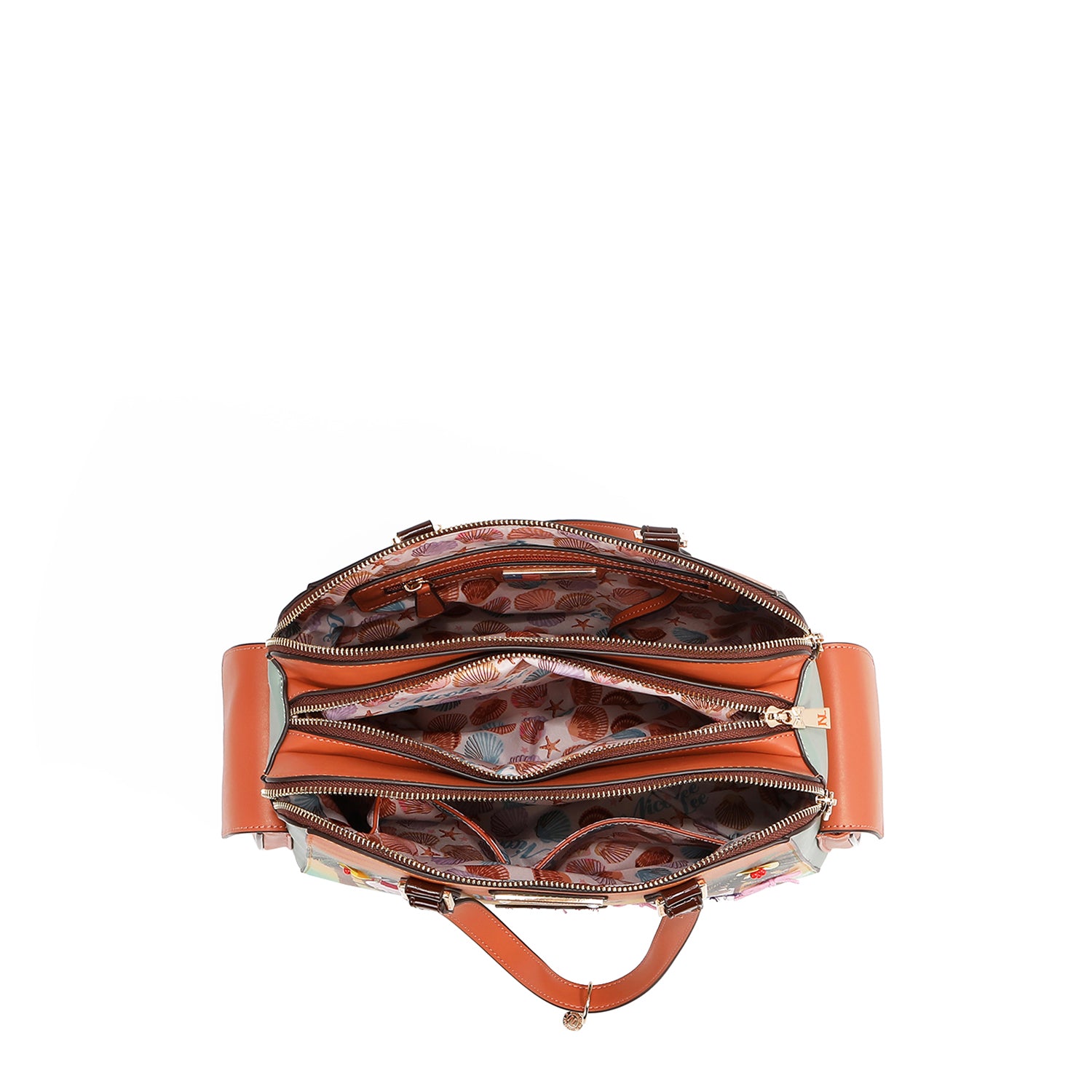 Sun & Sand Handbag Embellished with Island Charm, Tropical Palms