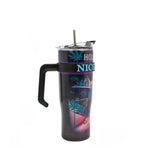 40 OZ PRINT TUMBLER WITH HANDLE