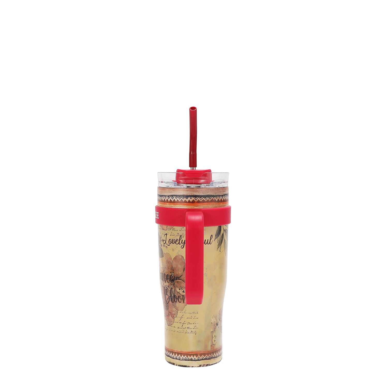 40 OZ PRINT TUMBLER WITH HANDLE