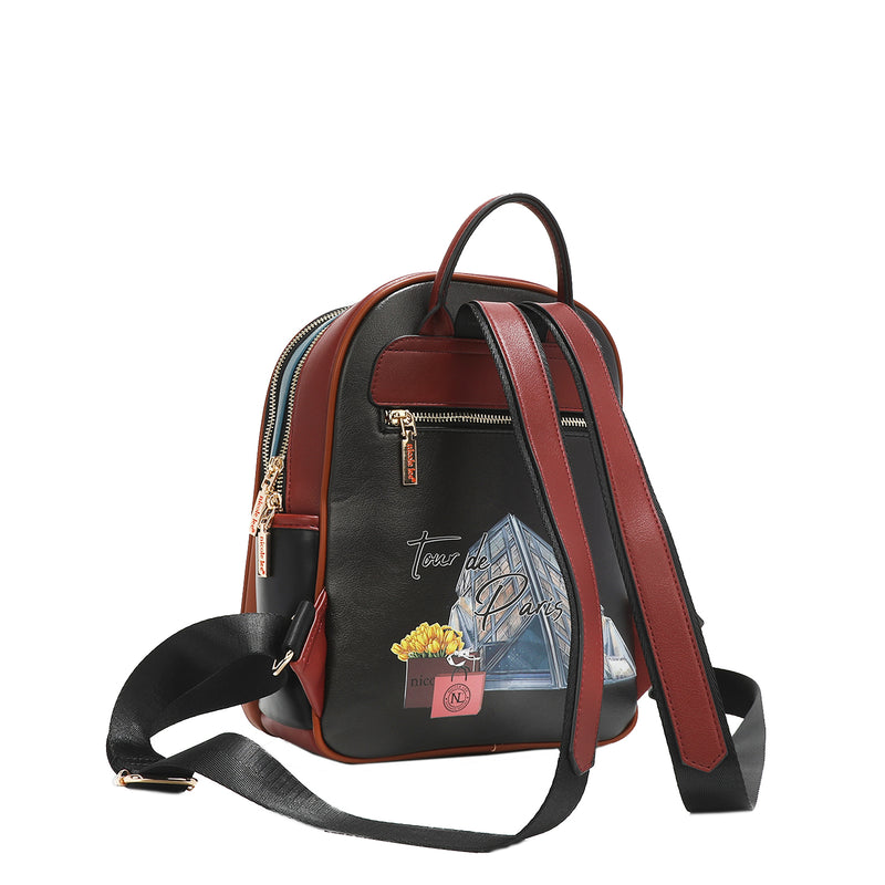 Parisian leather backpack hot sale