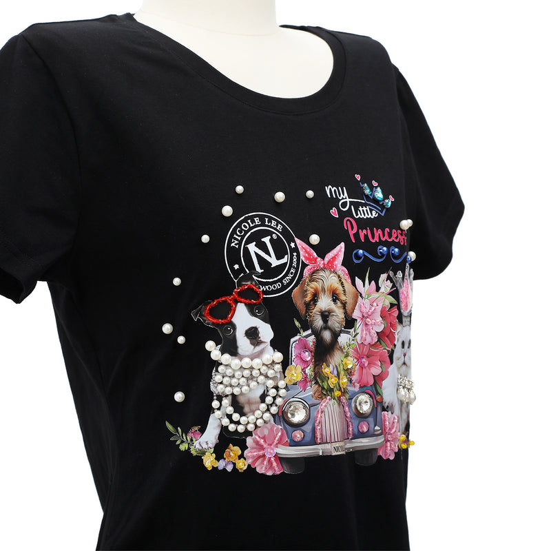 NICOLE LEE FASHION BLING SHIRT