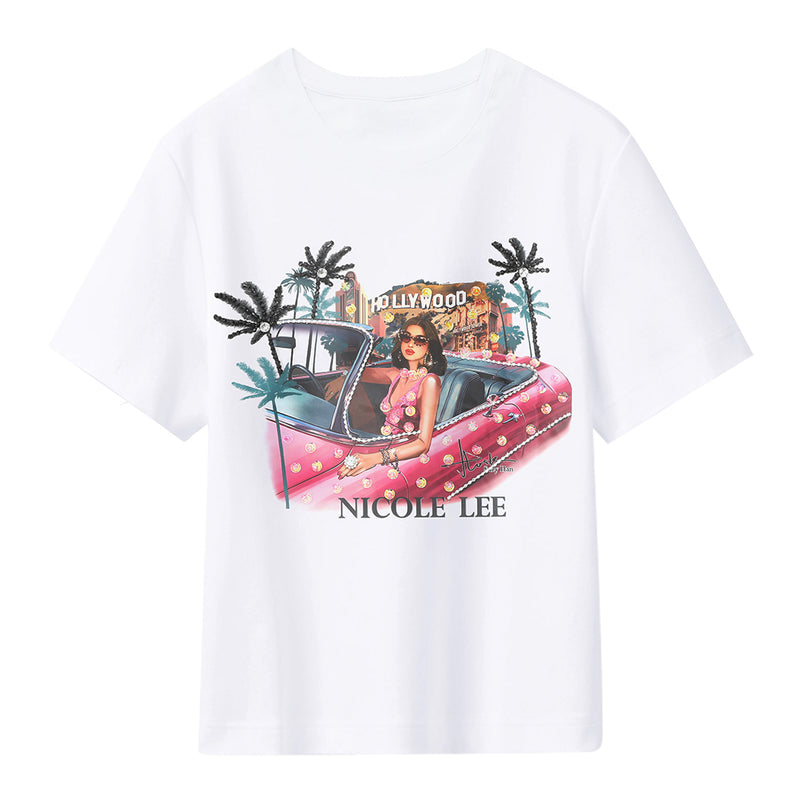 NICOLE LEE FASHION BLING SHIRT