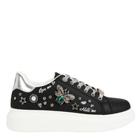 FASHION PLATFORM RHINESTONE SNEAKERS