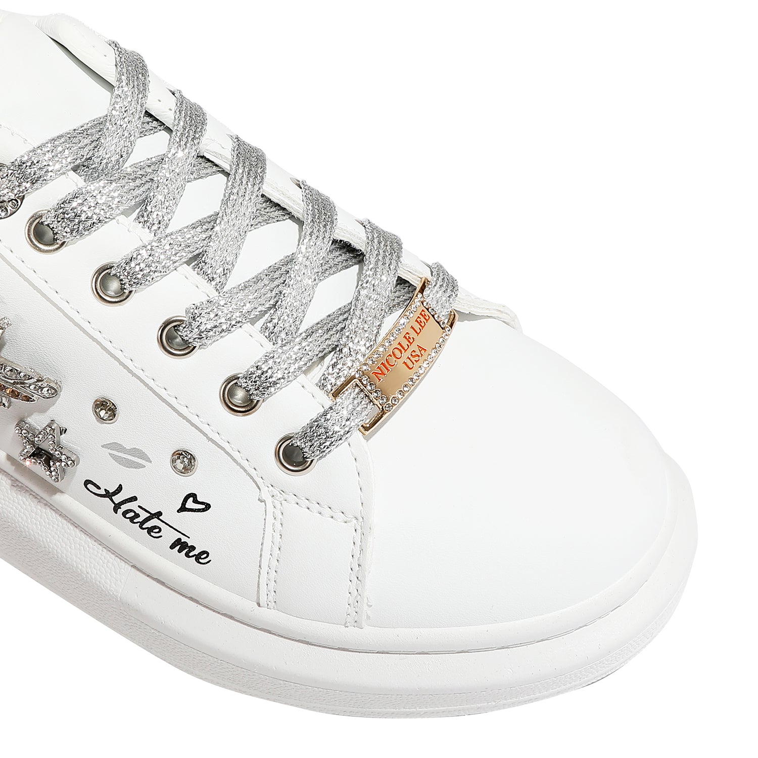 FASHION PLATFORM RHINESTONE SNEAKERS