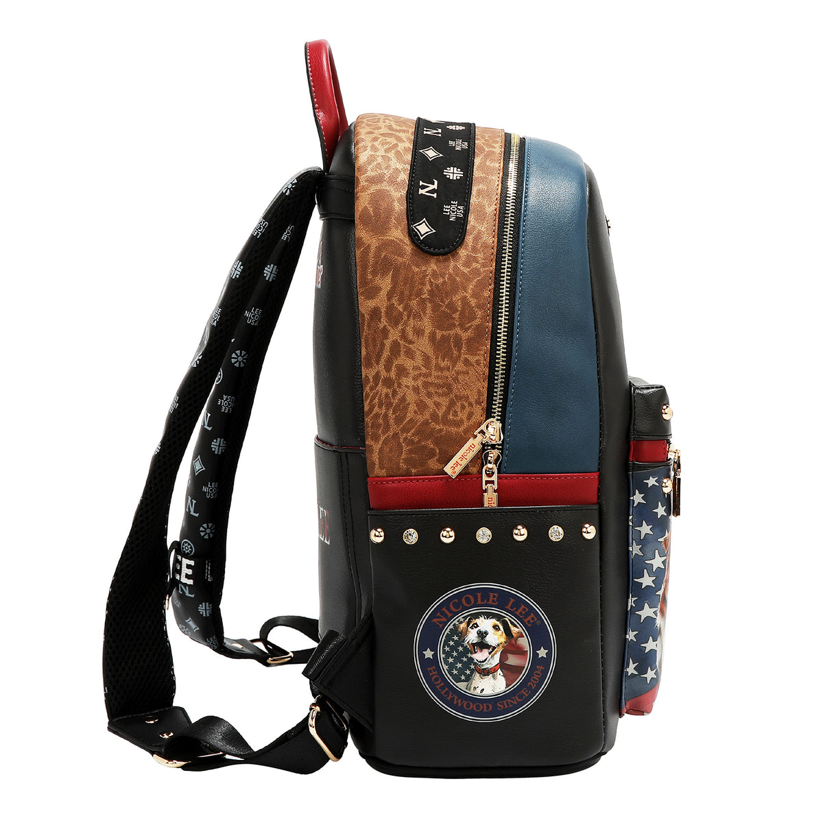 LARGE USB FASHION BACKPACK WITH CHARGING PORT AND POUCH