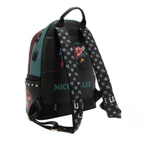 LARGE USB FASHION BACKPACK WITH CHARGING PORT AND POUCH