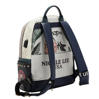 LARGE USB FASHION BACKPACK WITH CHARGING PORT AND POUCH