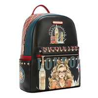 LARGE USB FASHION BACKPACK WITH CHARGING PORT AND POUCH