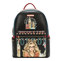 LARGE USB FASHION BACKPACK WITH CHARGING PORT AND POUCH