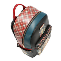 LARGE USB FASHION BACKPACK WITH CHARGING PORT AND POUCH