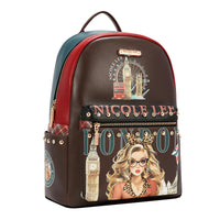 LARGE USB FASHION BACKPACK WITH CHARGING PORT AND POUCH