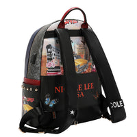 LARGE USB FASHION BACKPACK WITH CHARGING PORT AND POUCH