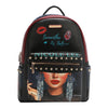 LARGE USB FASHION BACKPACK WITH CHARGING PORT AND POUCH
