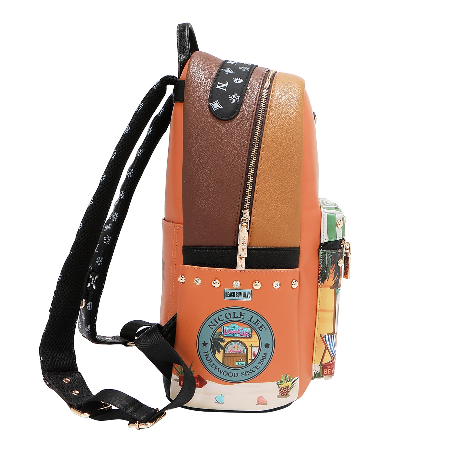 LARGE USB FASHION BACKPACK WITH CHARGING PORT AND POUCH