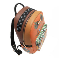 LARGE USB FASHION BACKPACK WITH CHARGING PORT AND POUCH