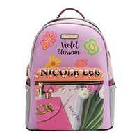 LARGE USB FASHION BACKPACK WITH CHARGING PORT AND POUCH