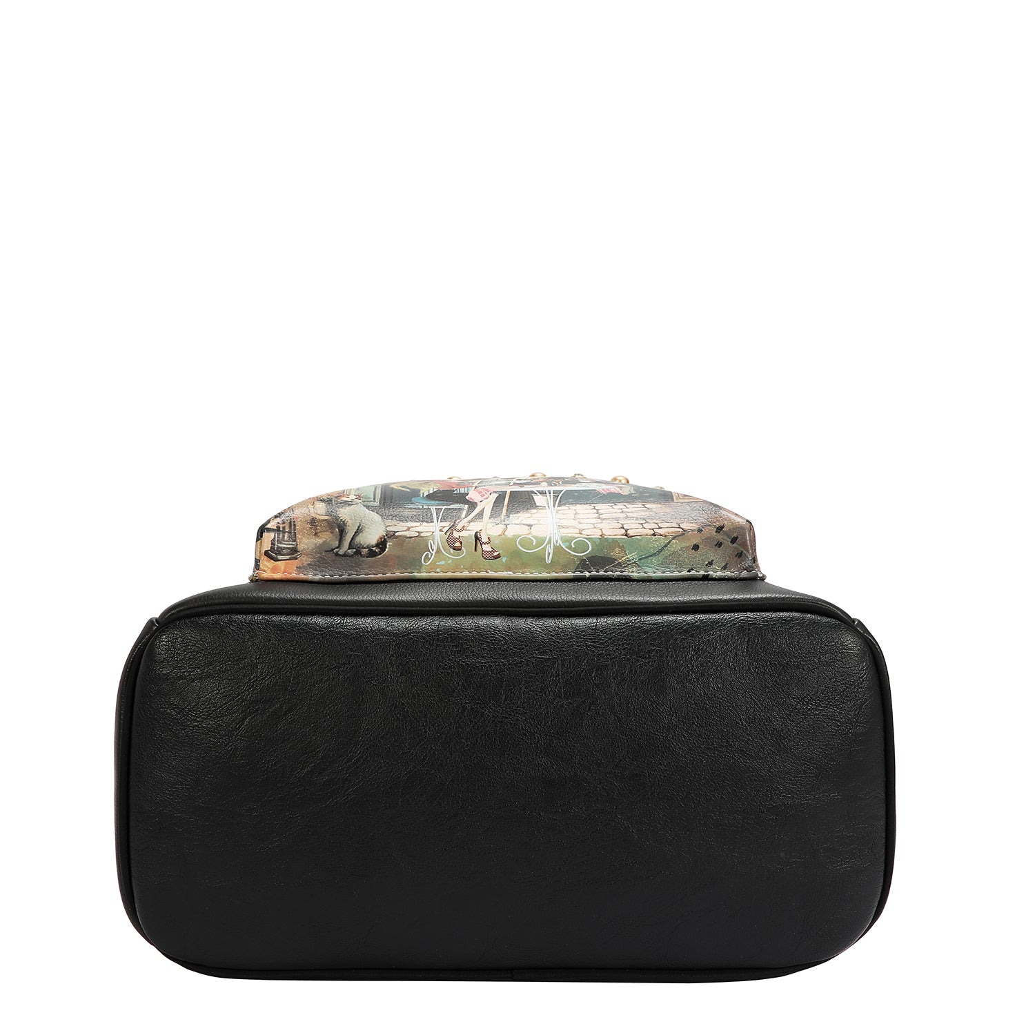 LARGE USB FASHION BACKPACK WITH CHARGING PORT AND POUCH