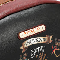 LARGE USB FASHION BACKPACK WITH CHARGING PORT AND POUCH