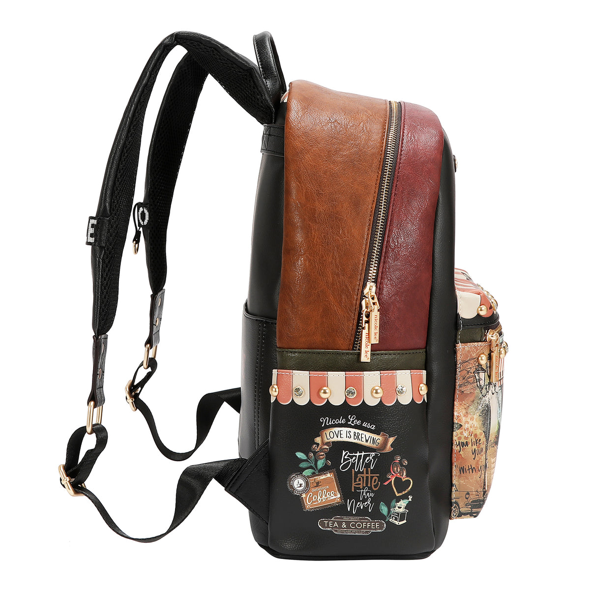 LARGE USB FASHION BACKPACK WITH CHARGING PORT AND POUCH