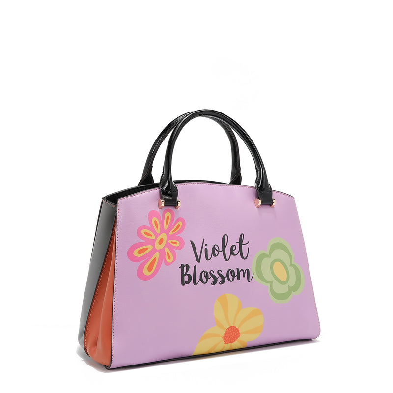 VIOLET BLOSSOM SATCHEL