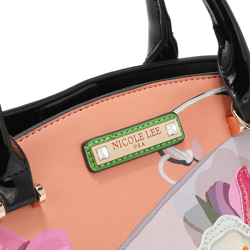 VIOLET BLOSSOM SATCHEL