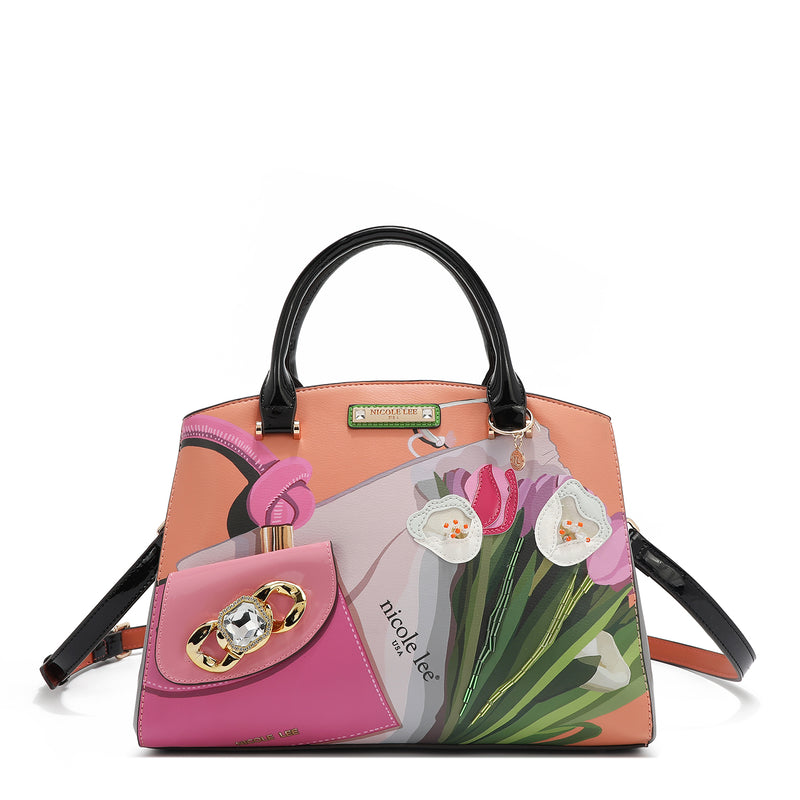 VIOLET BLOSSOM SATCHEL