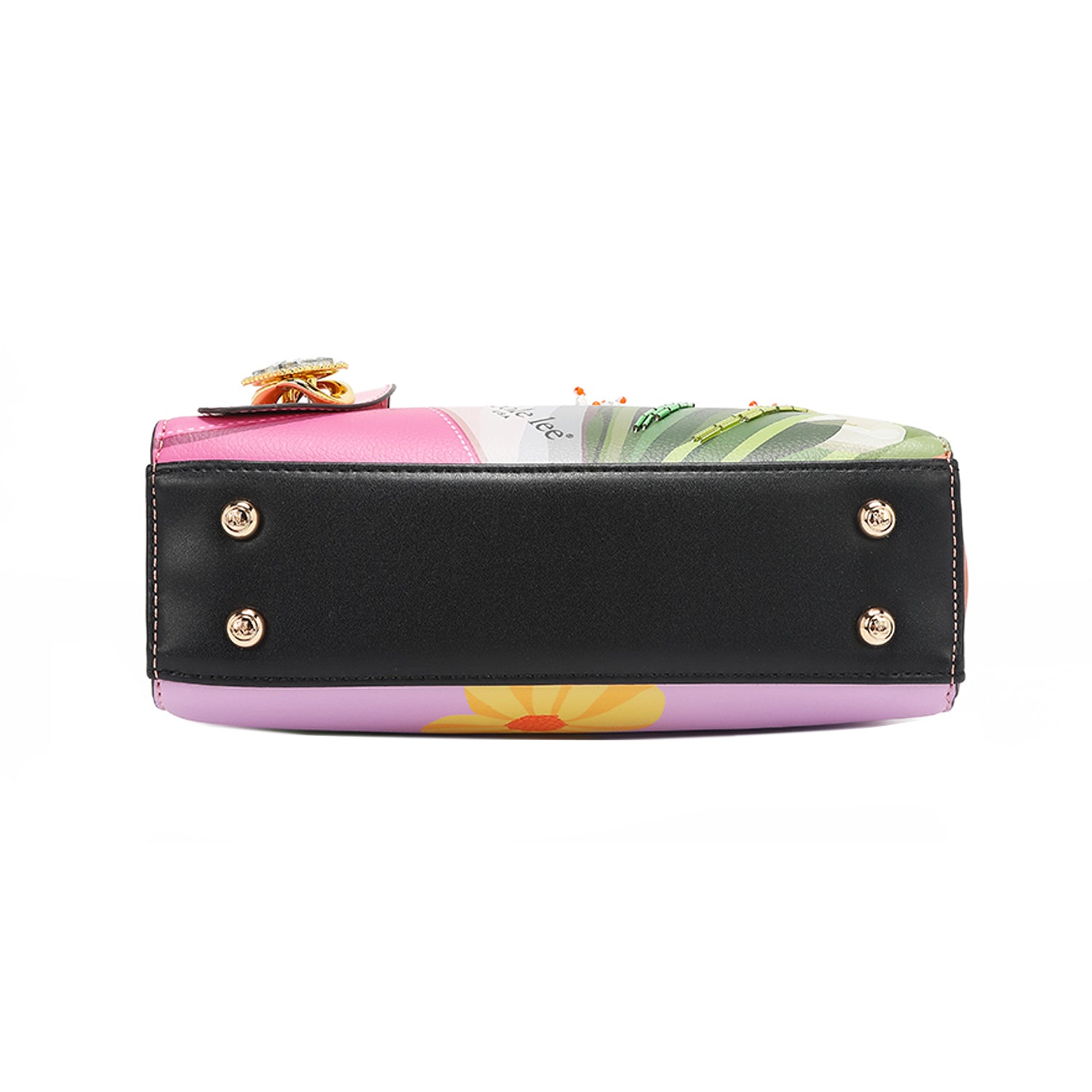 Violet Blossom Crossbody Boasting three Zip Compartments Keep it