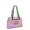 VIOLET BLOSSOM DOME SHOULDER BAG