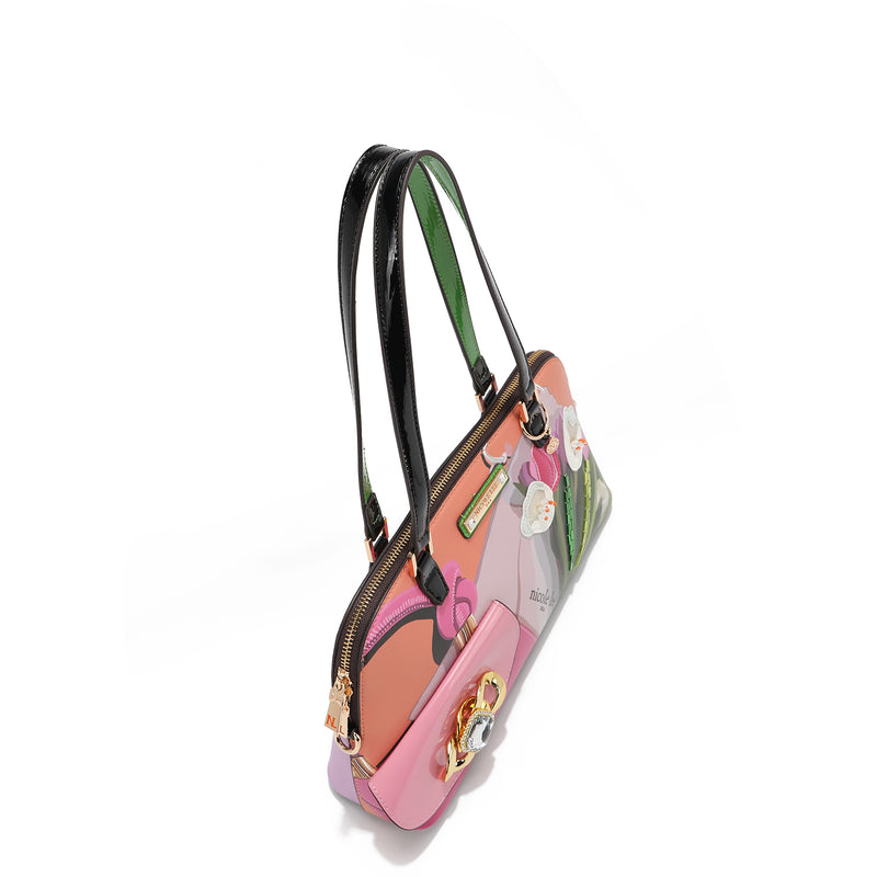 VIOLET BLOSSOM DOME SHOULDER BAG