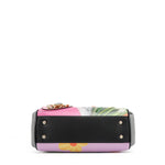 VIOLET BLOSSOM WIDE HANDBAG