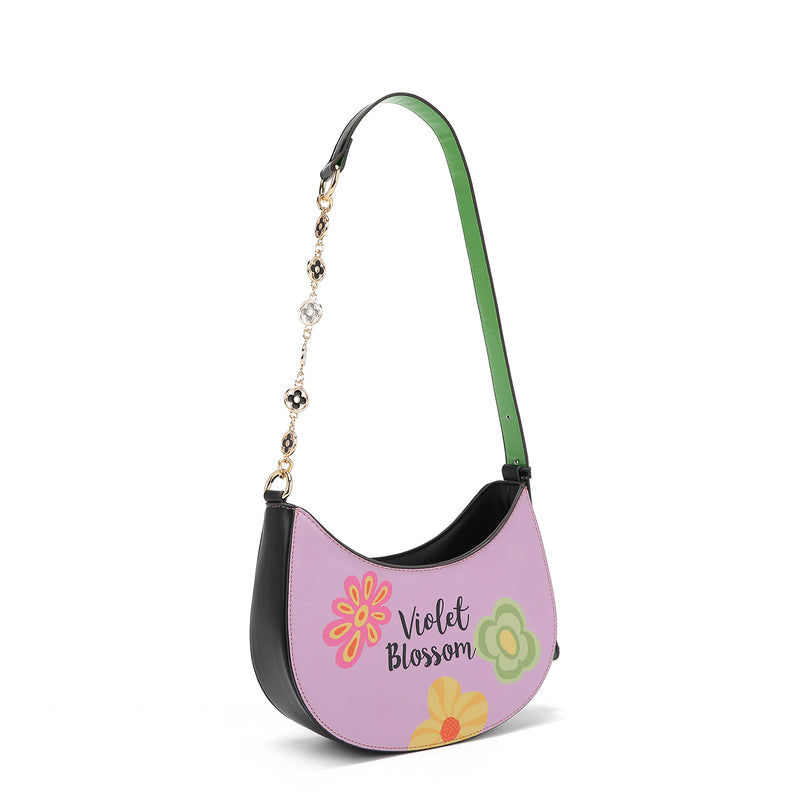 VIOLET BLOSSOM SHOULDER BAG