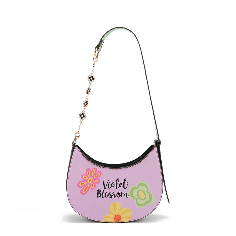 VIOLET BLOSSOM SHOULDER BAG