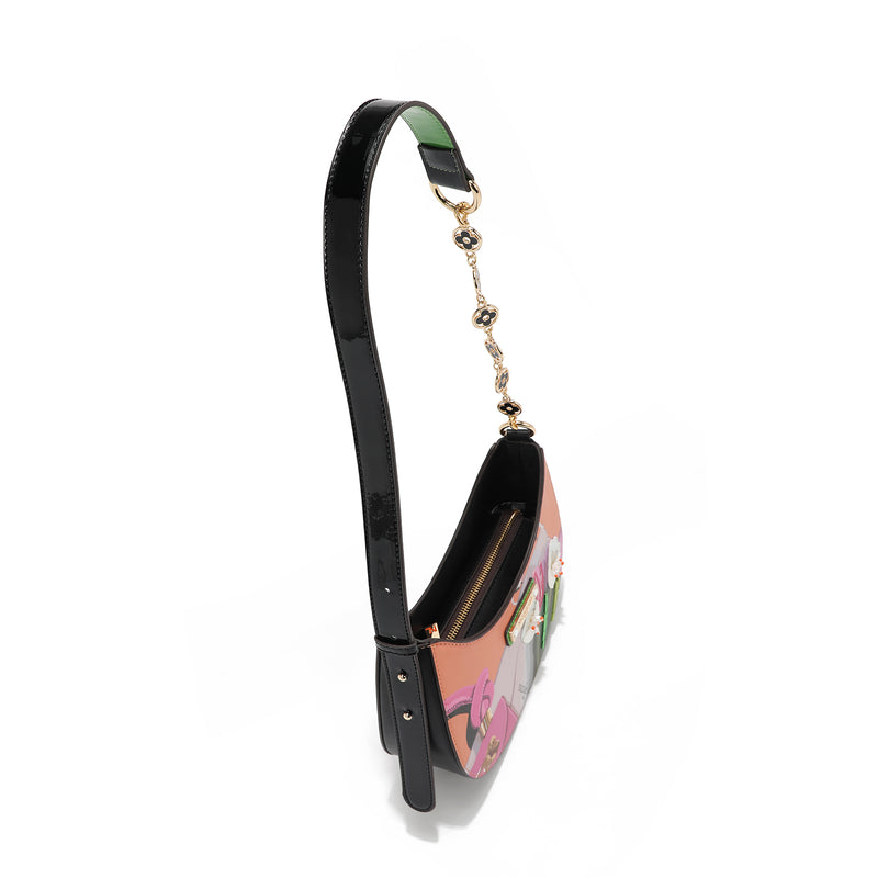 VIOLET BLOSSOM SHOULDER BAG