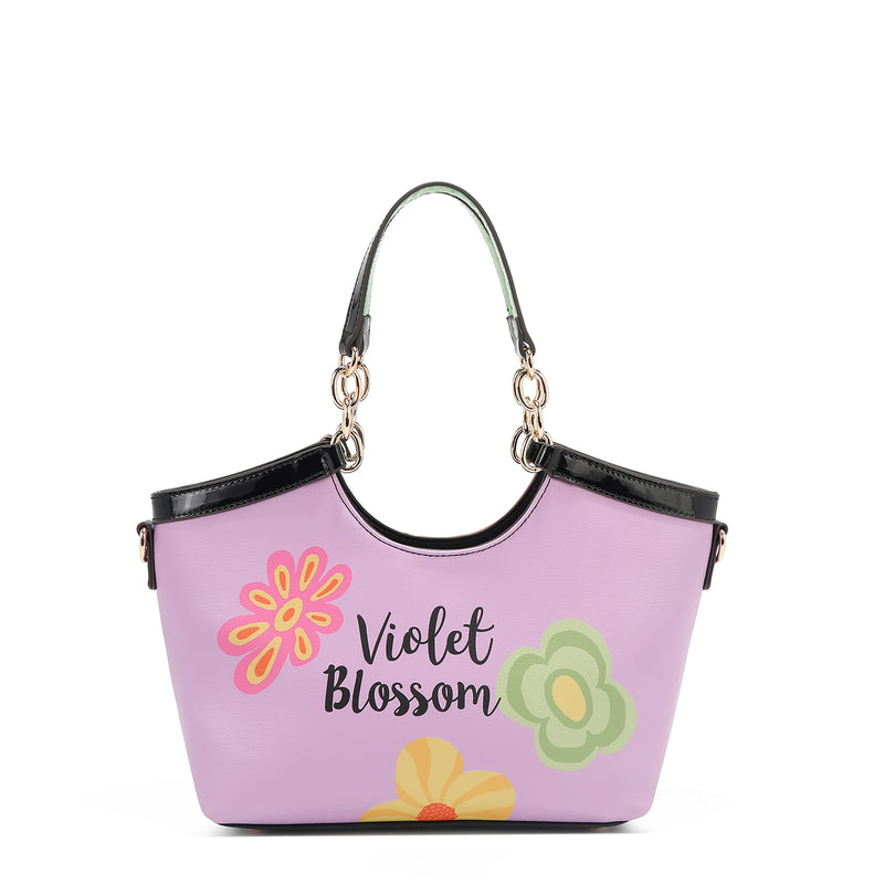 VIOLET BLOSSOM HANDBAG