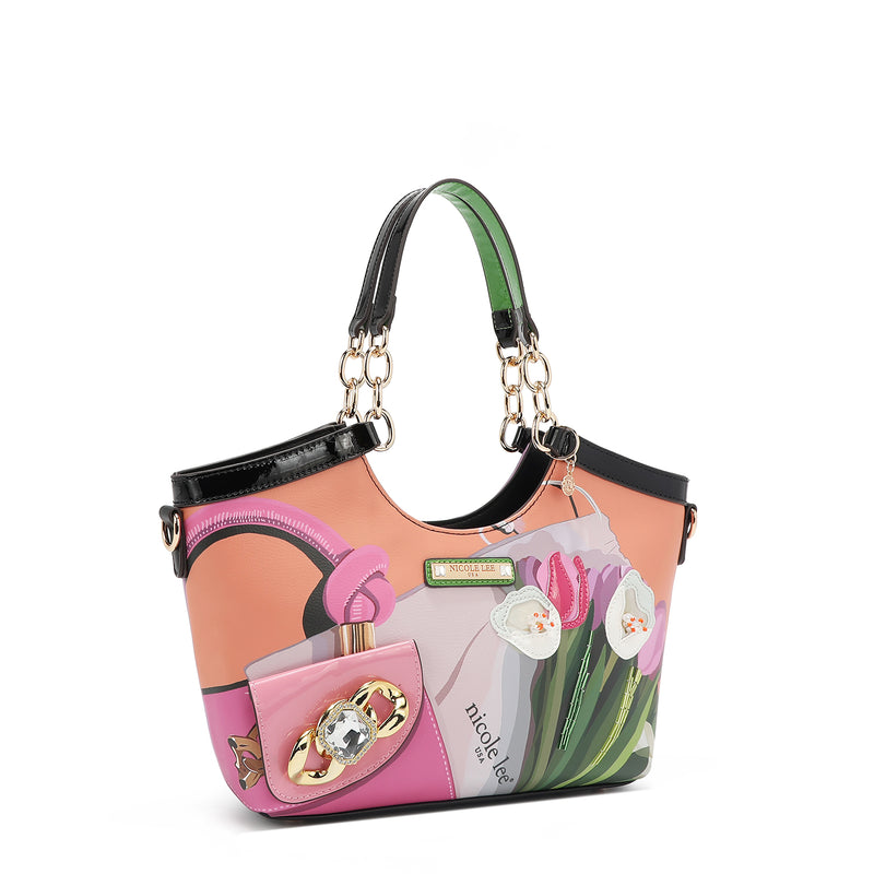 VIOLET BLOSSOM HANDBAG