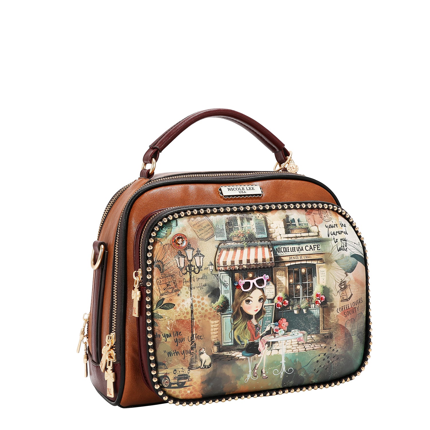 VIRTUAL FRIEND TOP HANDLE HANDBAG