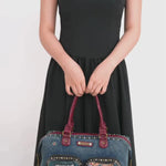 HOLLYWOOD DRIVE WASHED DENIM HANDBAG