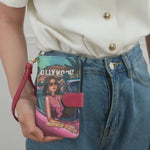 NL SIGNATURE PHONE CASE AND WALLET WRISTLET