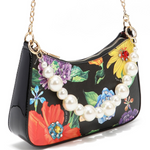 PEARL AND CHAIN SHOULDER BAG